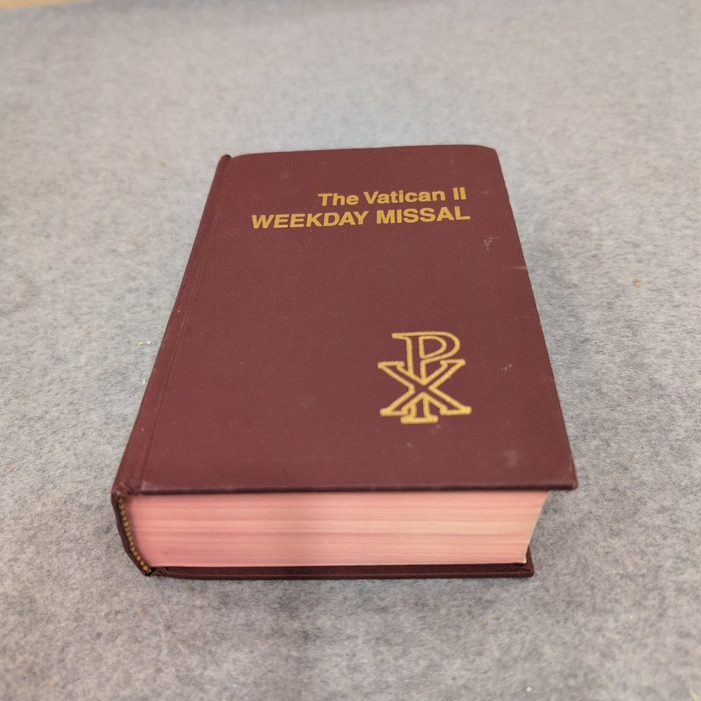 The Vatican II Weekday Missal St Paul Editions 1975 Hardcover Catholic Prayer - Picture 2 of 5